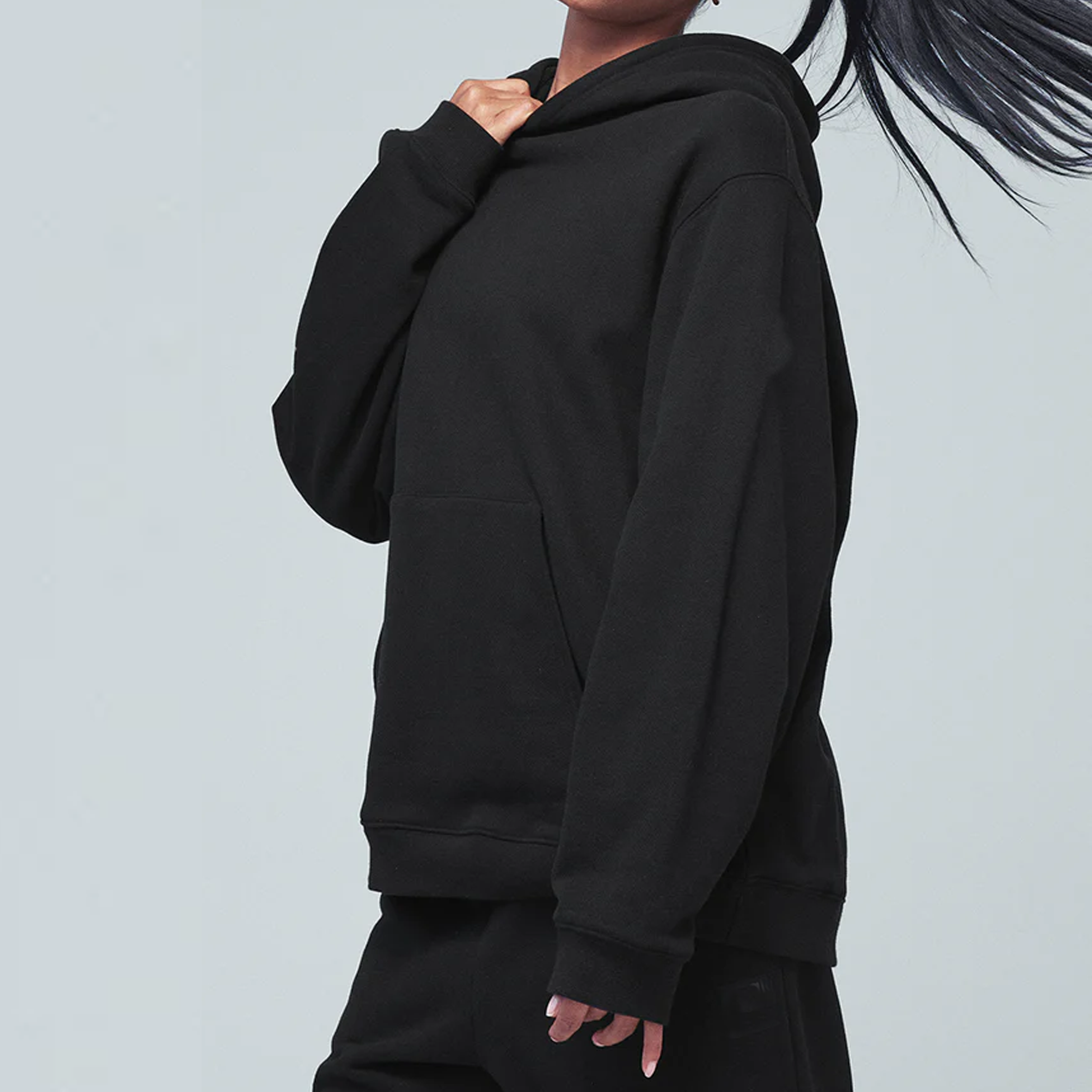 Women hoodie warm up pullover oversized