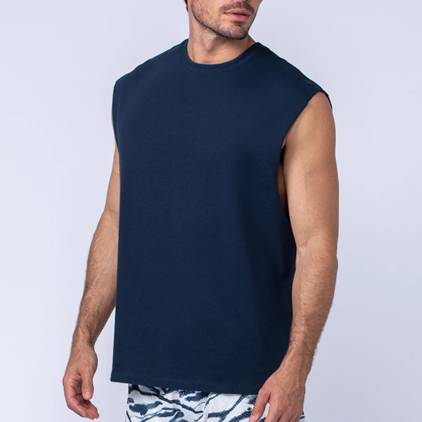 Sleeveless quick dry men fitness top