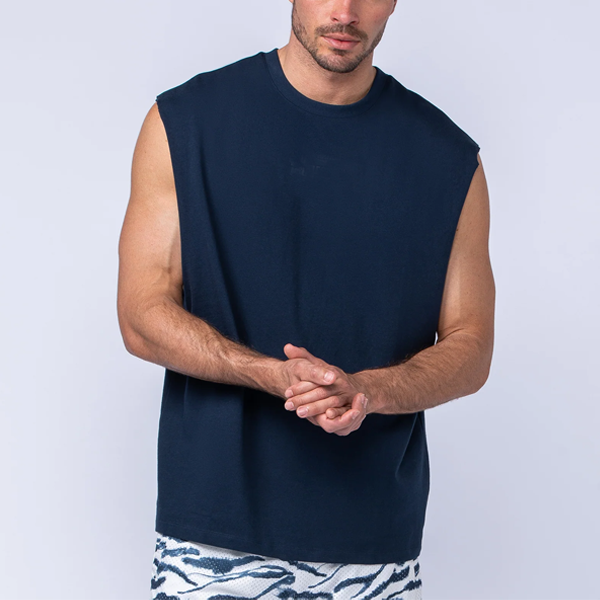 Sleeveless quick dry men fitness top