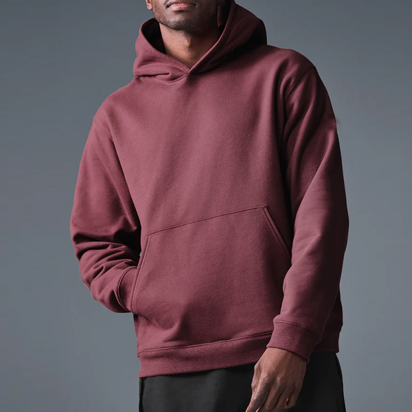 Men fleece sweatshirt front pocket