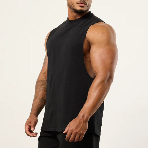 Light blue muscle men quick dry men tank top