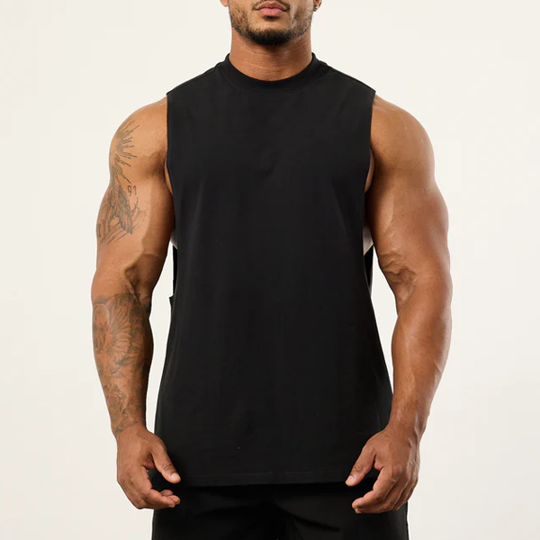 Light blue muscle men quick dry men tank top