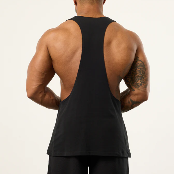 Breathable cotton quick dry active men fitness tank top