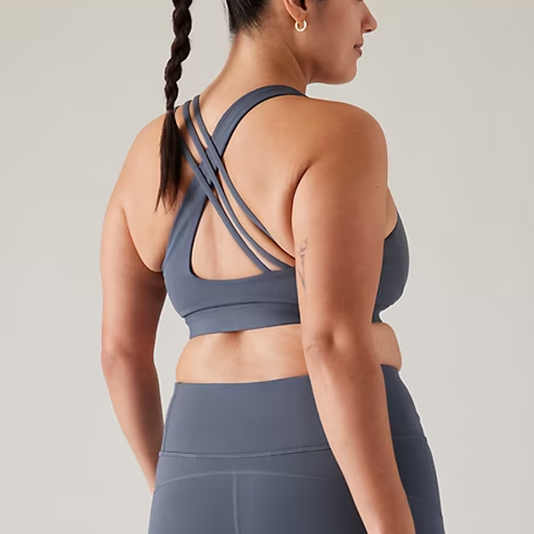 High support sexy back design women sports bra