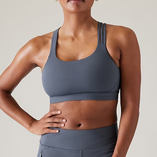 High support sexy back design women sports bra