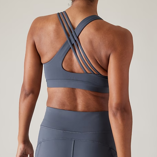 High support sexy back design women sports bra