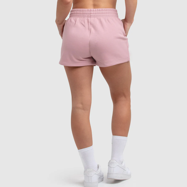 Women terry running shorts side pockets