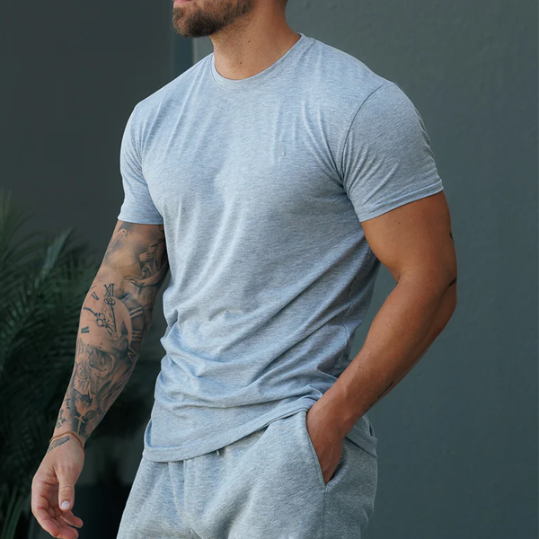 Muscle men slim fit gym shirt