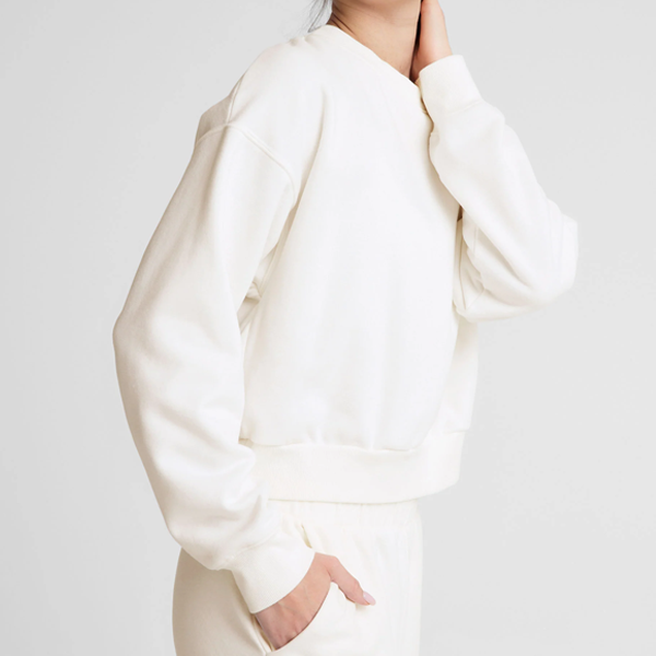 Beige terry cotton women jumper