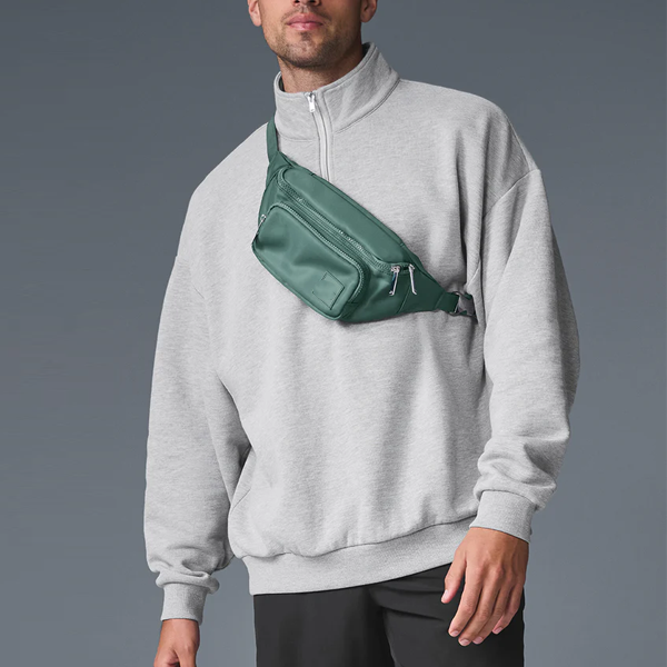 OEM men quarter zip loose active jacket