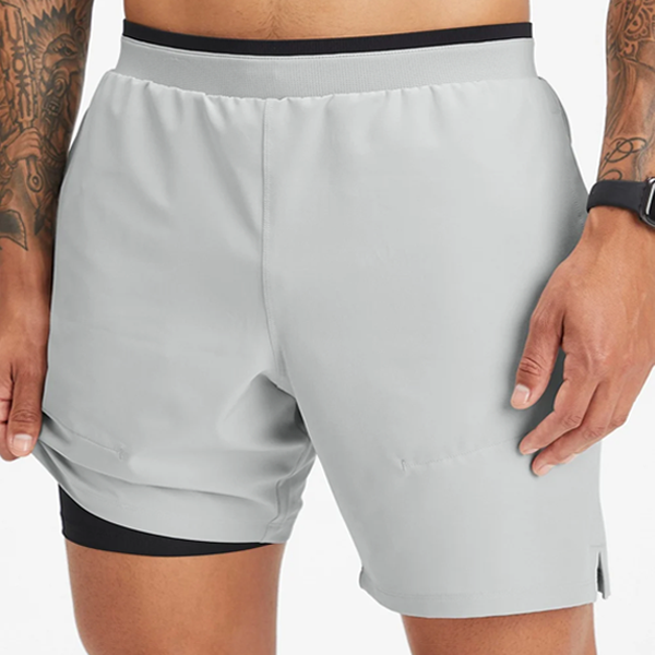 Two in one active men running shorts