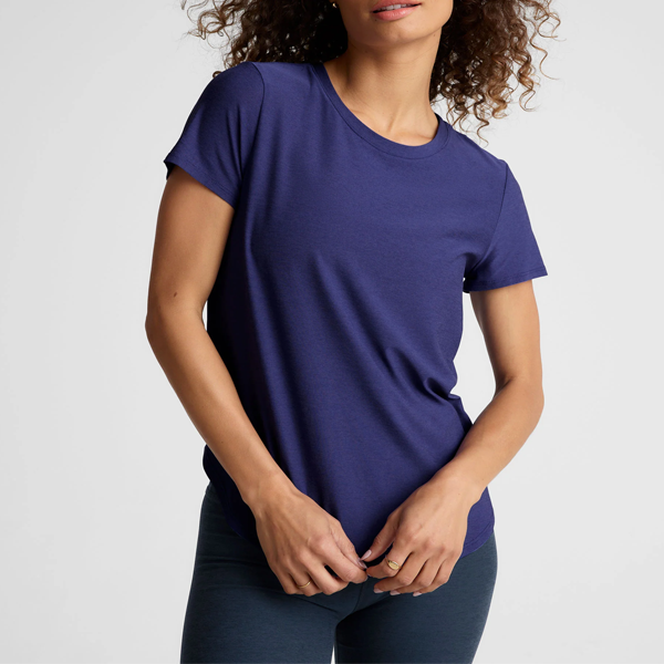 Curve hem women loose Tees navy
