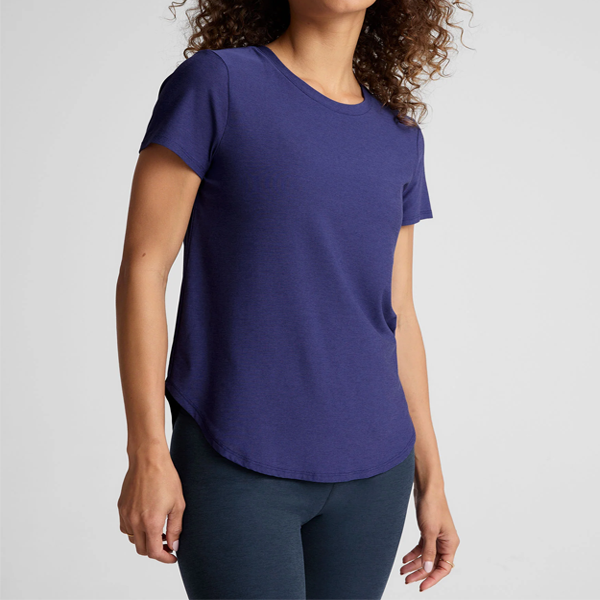 Curve hem women loose Tees navy