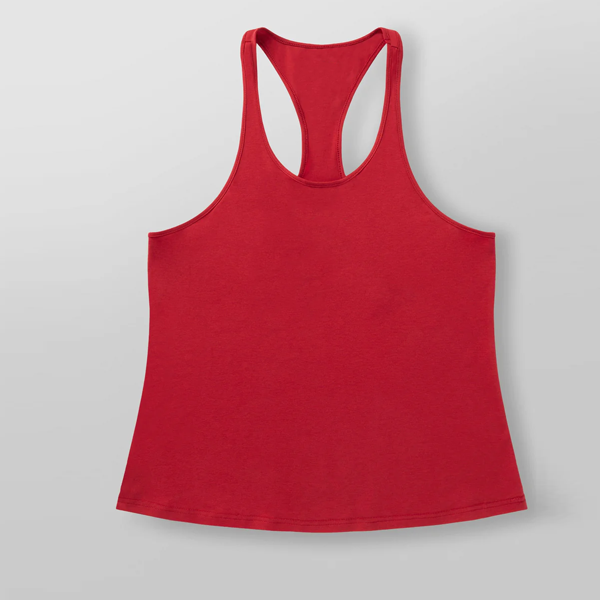 Men quick dry gym vest red