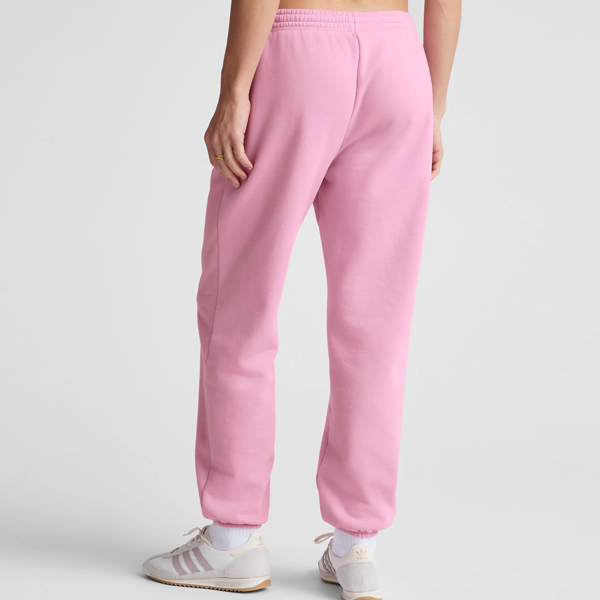 Luxe women pink training sweat pants hidden strings