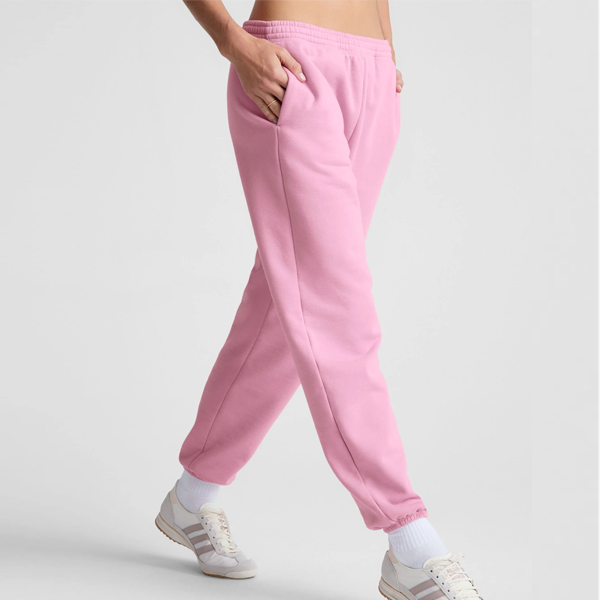 Luxe women pink training sweat pants hidden strings