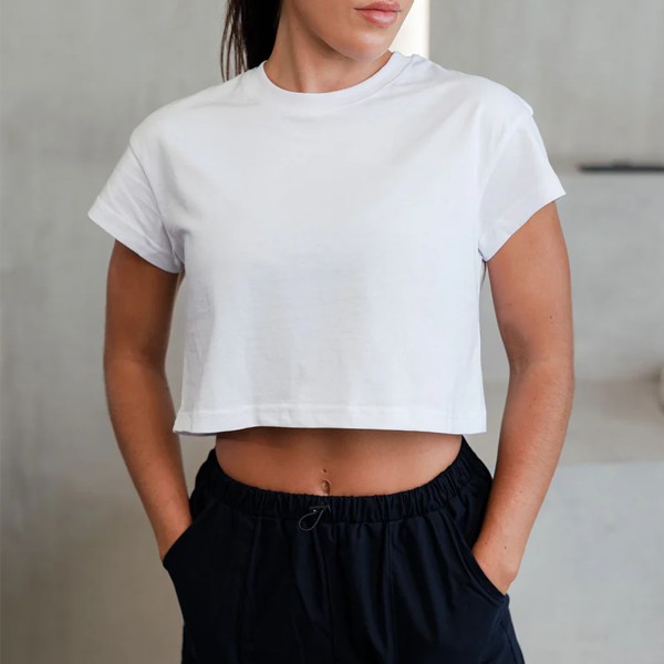 Pop vital lady quick dry crop yoga top