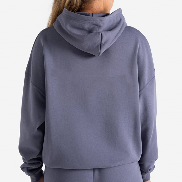 Luxe lady rest day fleece pullover hoodie