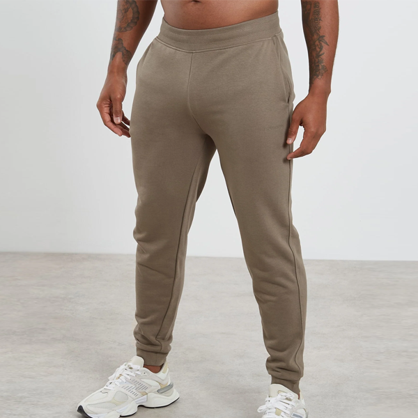 Pop active men khaki fleece sweat pants