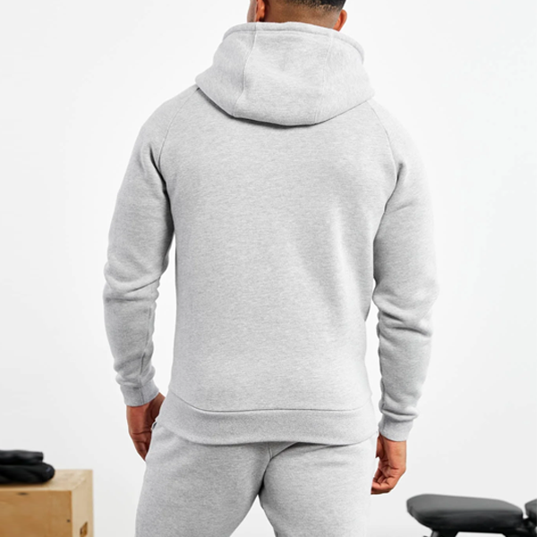 Pop muscle men fleece pullover hoodie with pocket