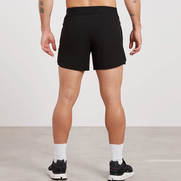 Active men lightweight nylon shorts with splits 