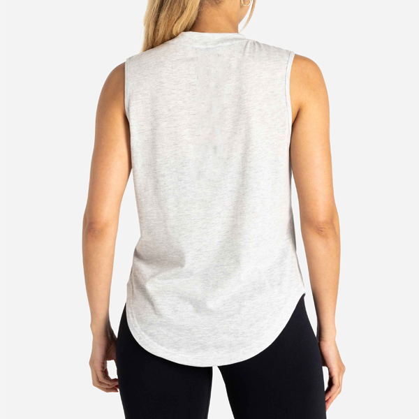 Light grey vital women quick dry material soft yoga tank top