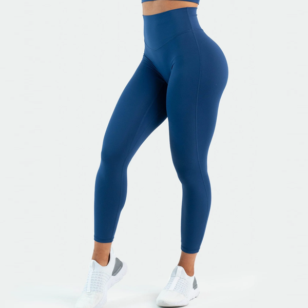 High waist sexy women v shape back leggings navy