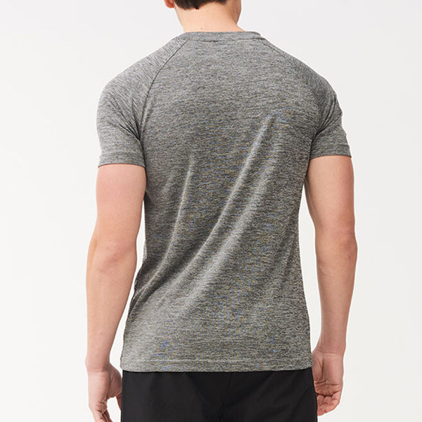 Vital mens air-flex grey gym shirt quick dry polyester