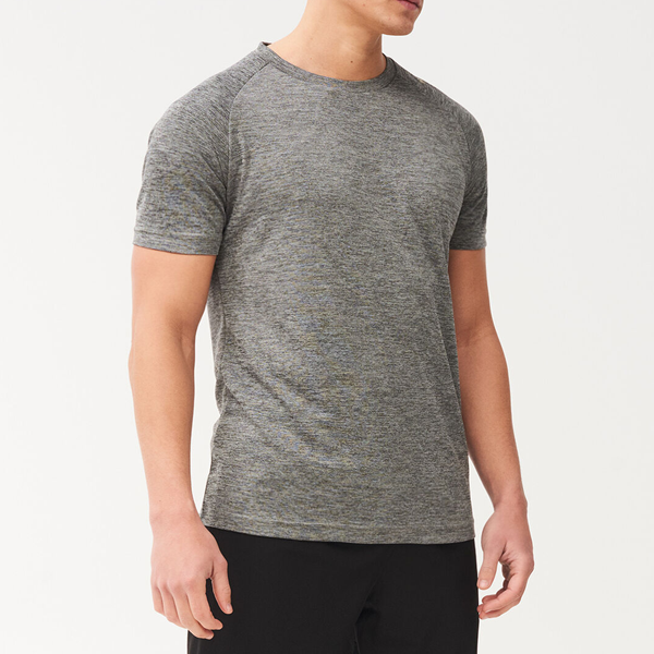 Vital mens air-flex grey gym shirt quick dry polyester