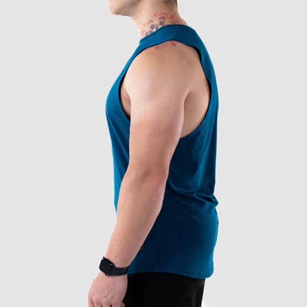 Vital mens air-flex drop arm cotton fitness tank top
