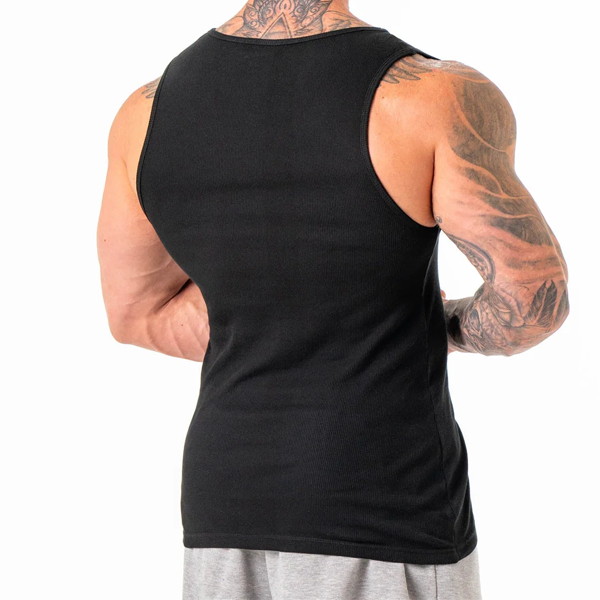Muscle men air-flex ribbed tank top