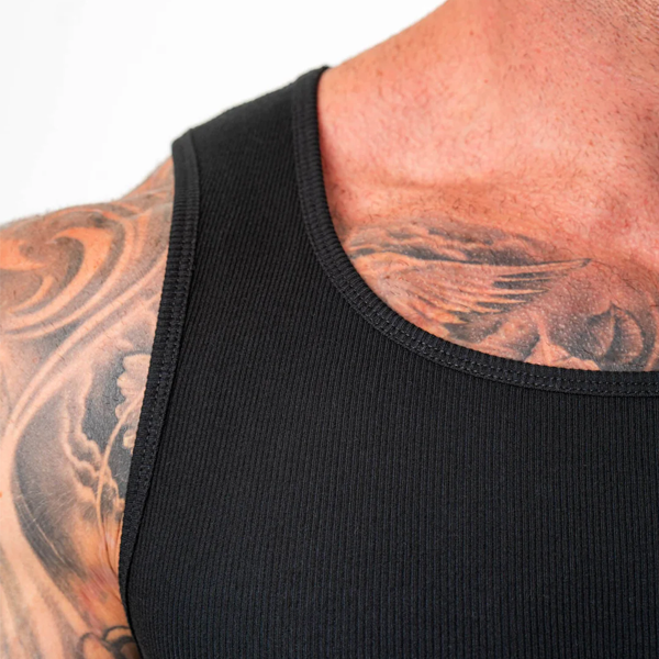 Muscle men air-flex ribbed tank top