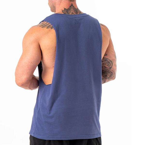 95%cotton 5%spandex mens air-flex drop arm tank top